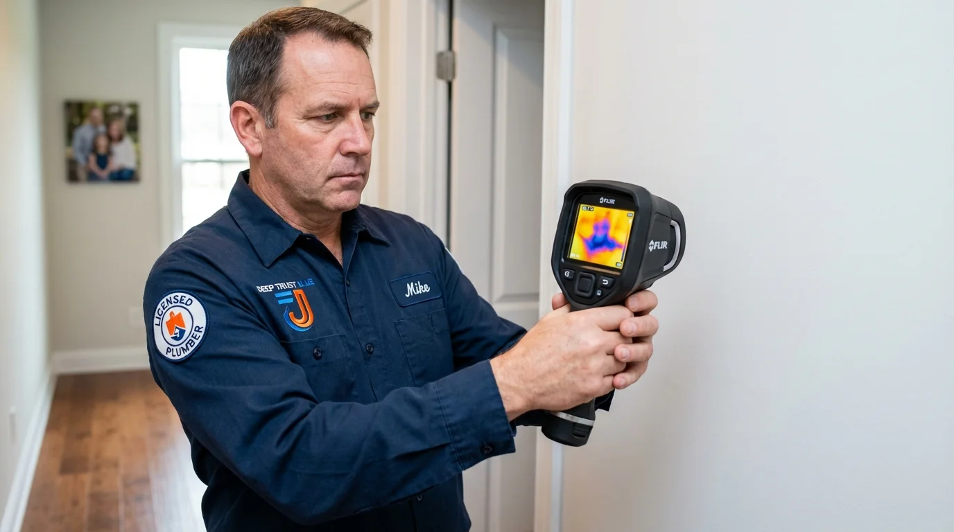 Thermal imaging leak detection by Johns Plumbing LLC in Merryville